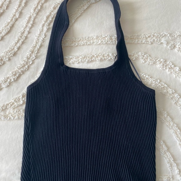 Gianni Bini Tops - GB Black Ribbed Knit Top Small black